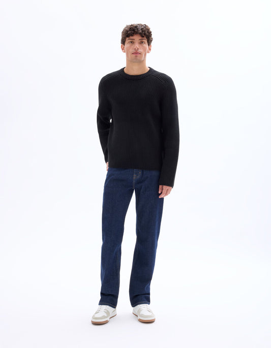 C.5 Regular-Fit Stretch Cotton Jeans - Raw Blue — view 2