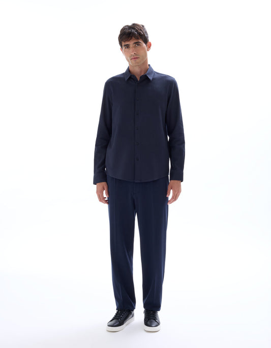 24H Loose-Fit Stretch Trousers - Navy — view 2