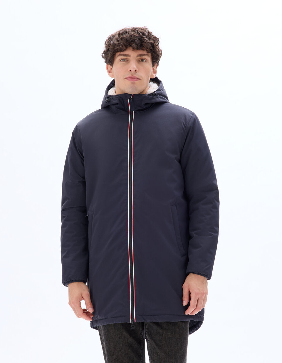 Drycore Hooded Sherpa-Lined Parka - Dark Blue — view 3