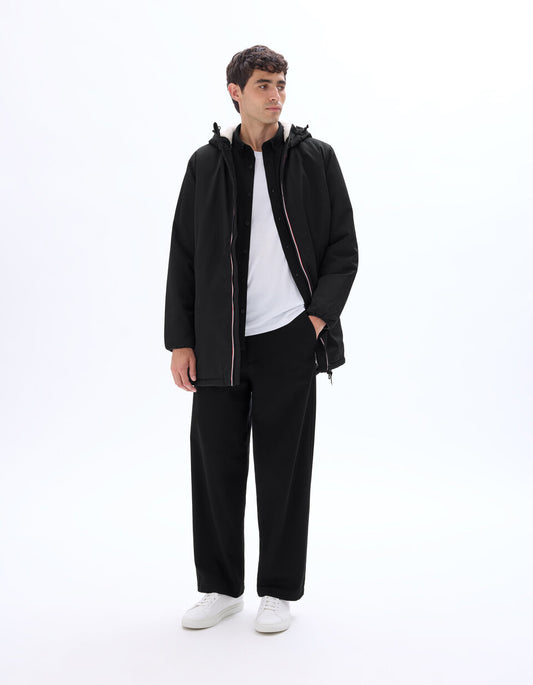 Drycore Hooded Sherpa-Lined Parka - Black — view 2