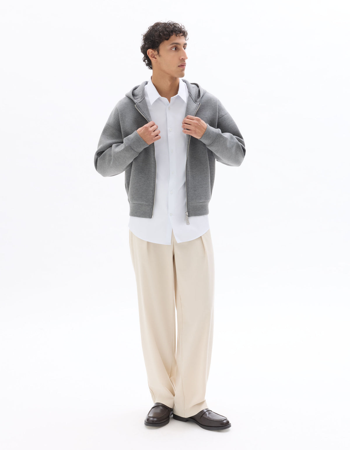 Slim-Fit Business Shirt - White — view 3