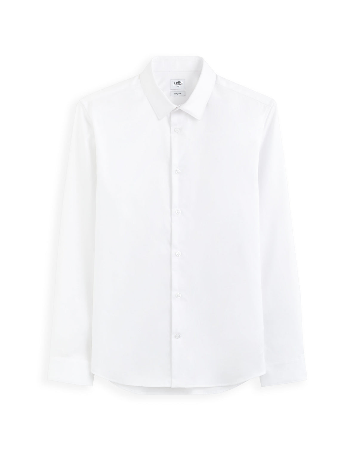 Slim-Fit Royal Oxford Shirt - White — view 1