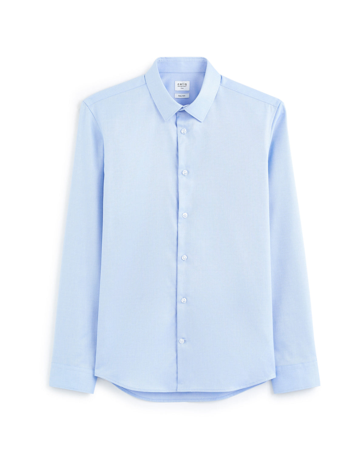 Slim-Fit Royal Oxford Shirt - Sky Blue — view 1