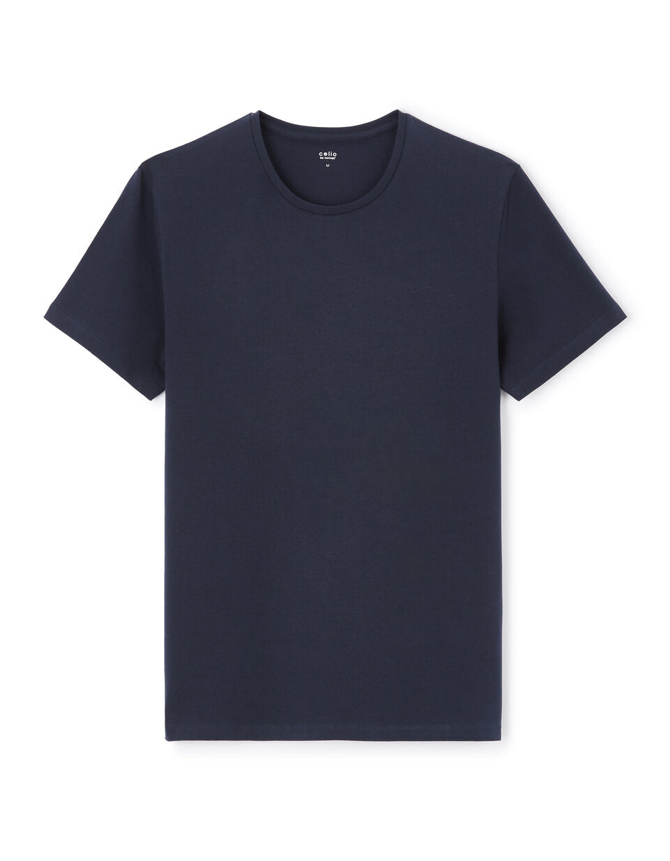 Slim-Fit Stretch Cotton Crew-Neck T-Shirt - Navy — view 1