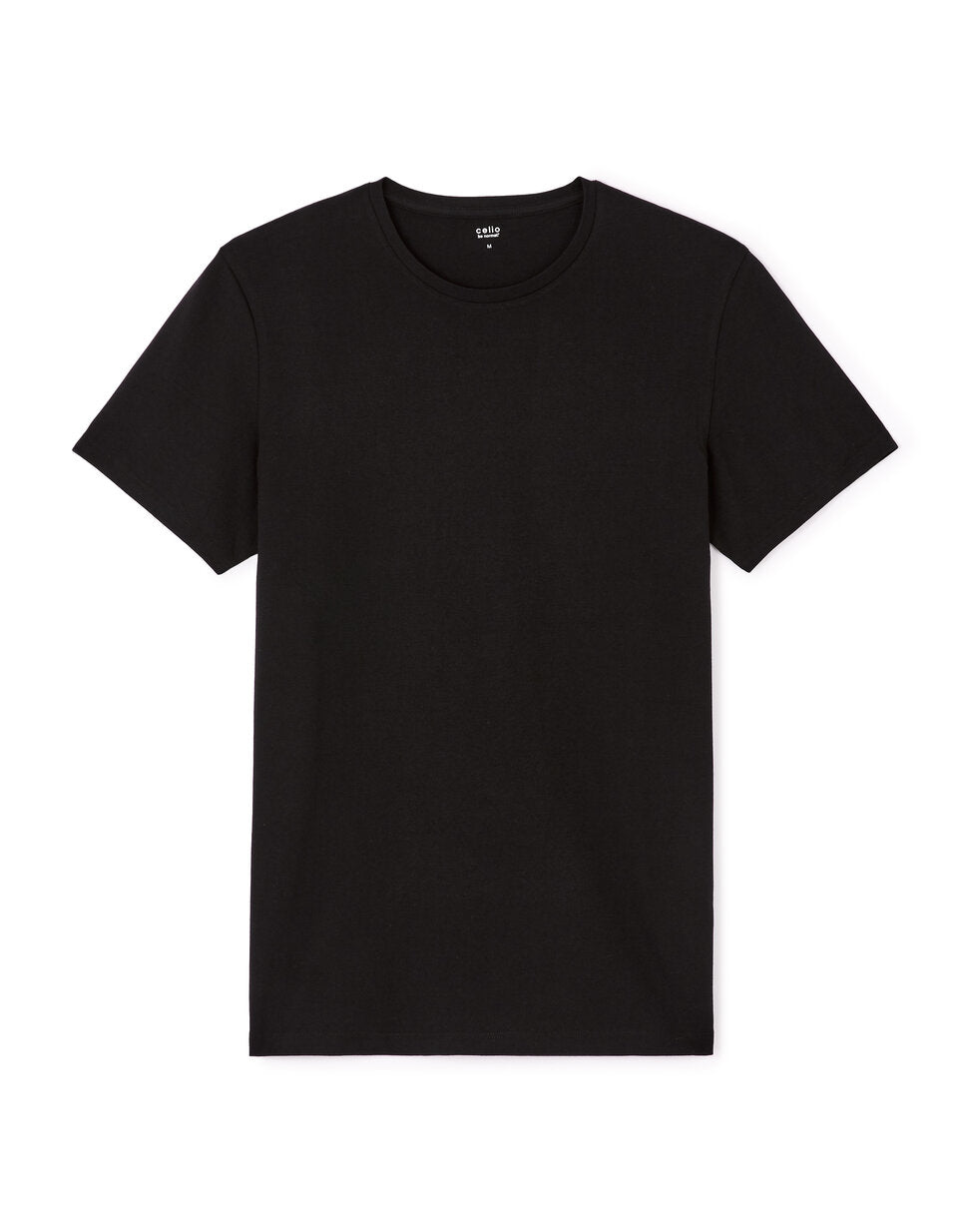 Slim-Fit Stretch Cotton Crew-Neck T-Shirt - Black — view 1