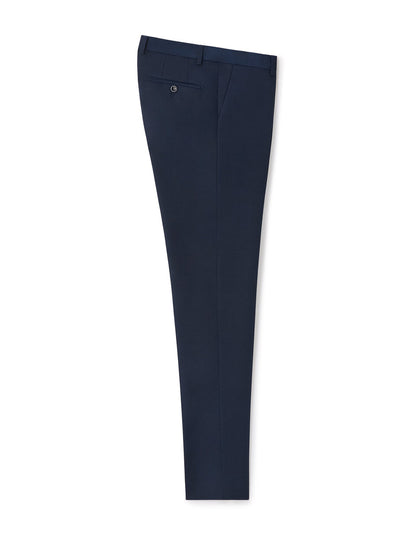 Extra-Slim Stretch Suit Trousers - Blue — view 1