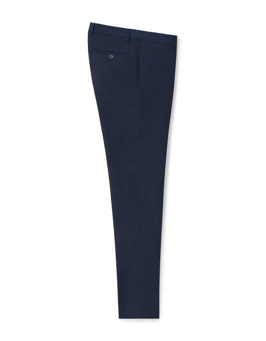 Extra-Slim Stretch Suit Trousers - Blue — view 1