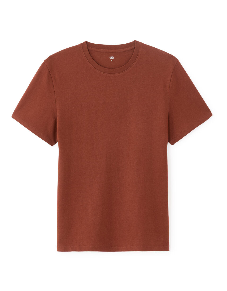 Regular-Fit Pure Cotton Crew-Neck T-Shirt - Red — view 1
