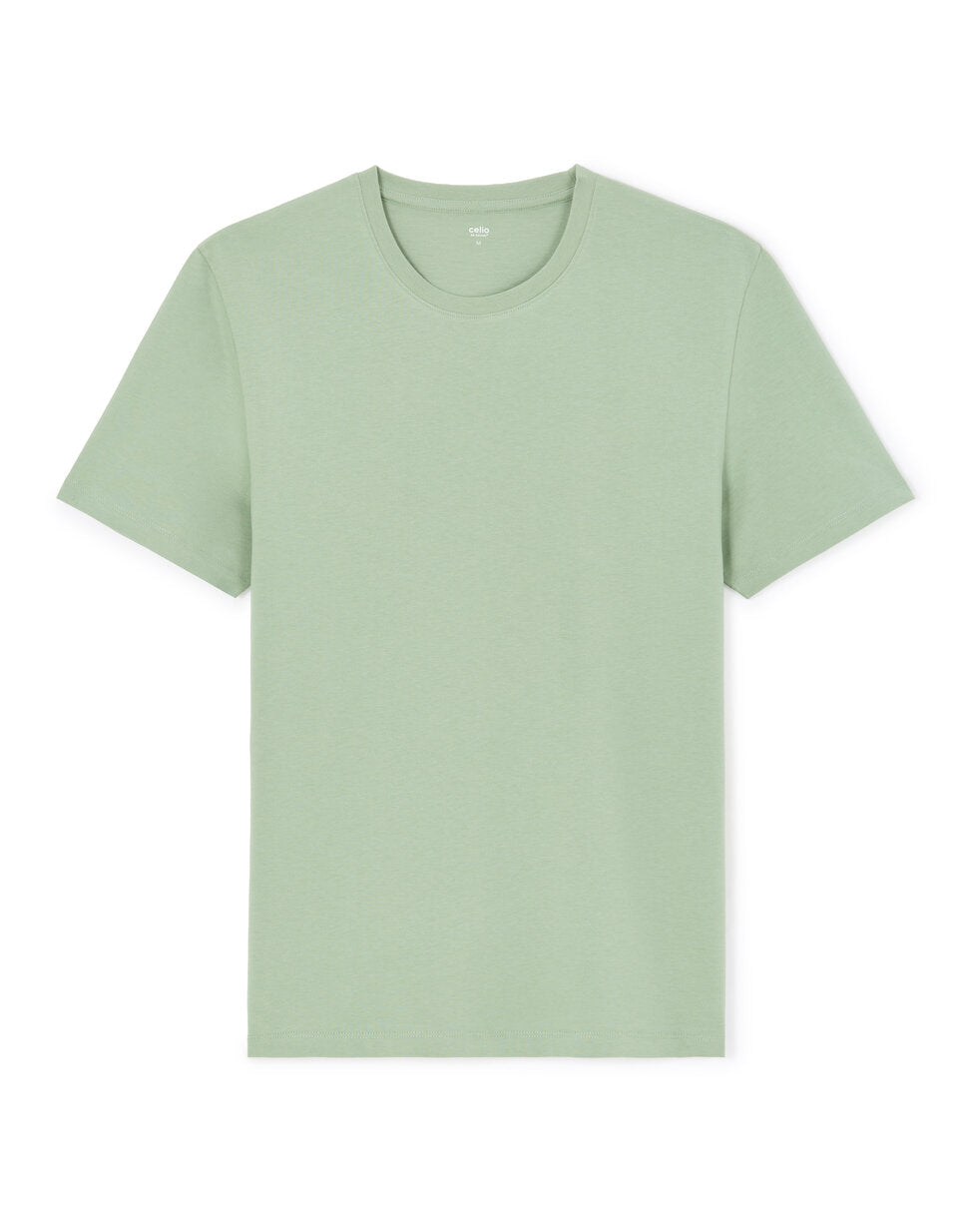 Regular-Fit Pure Cotton Crew-Neck T-Shirt - Green — view 1