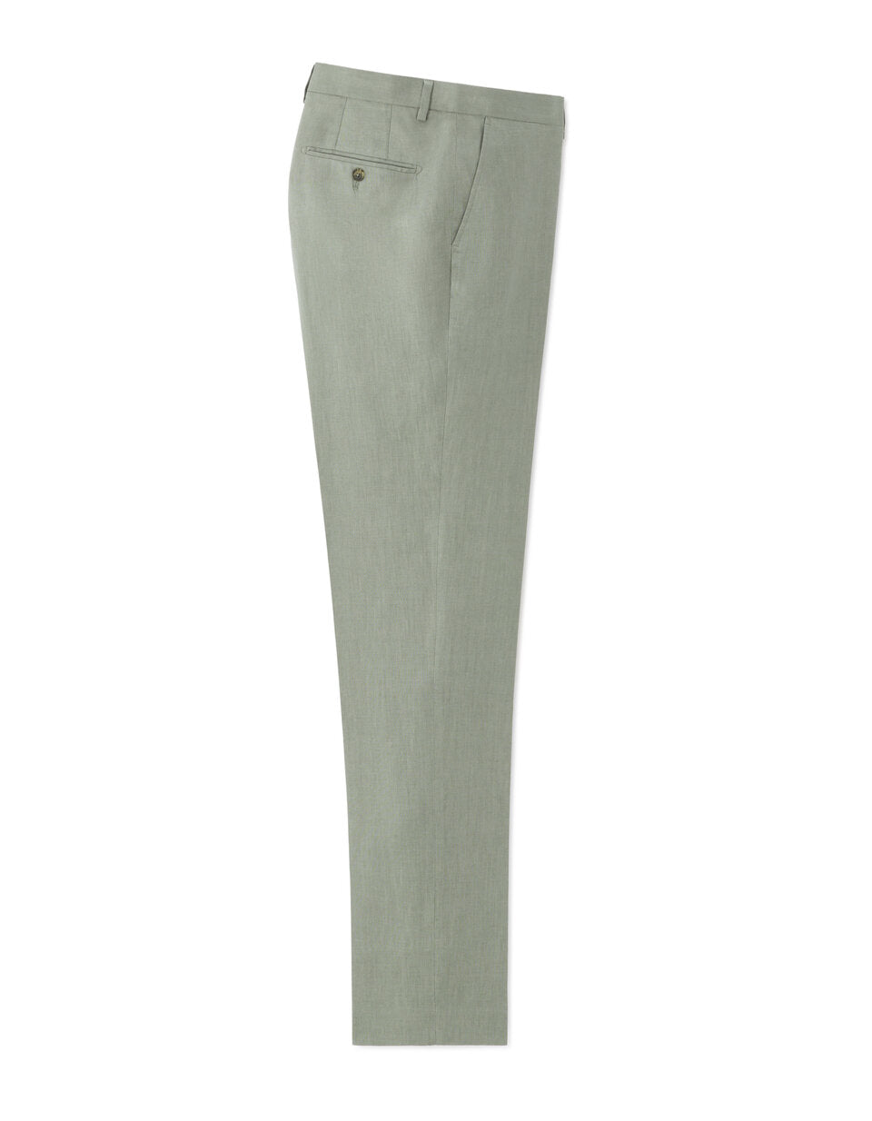 Slim-Fit Pure Linen Suit Trousers - Khaki — view 1