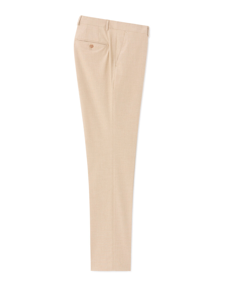 Slim-Fit Stretch Suit Trousers - Light Beige — view 1