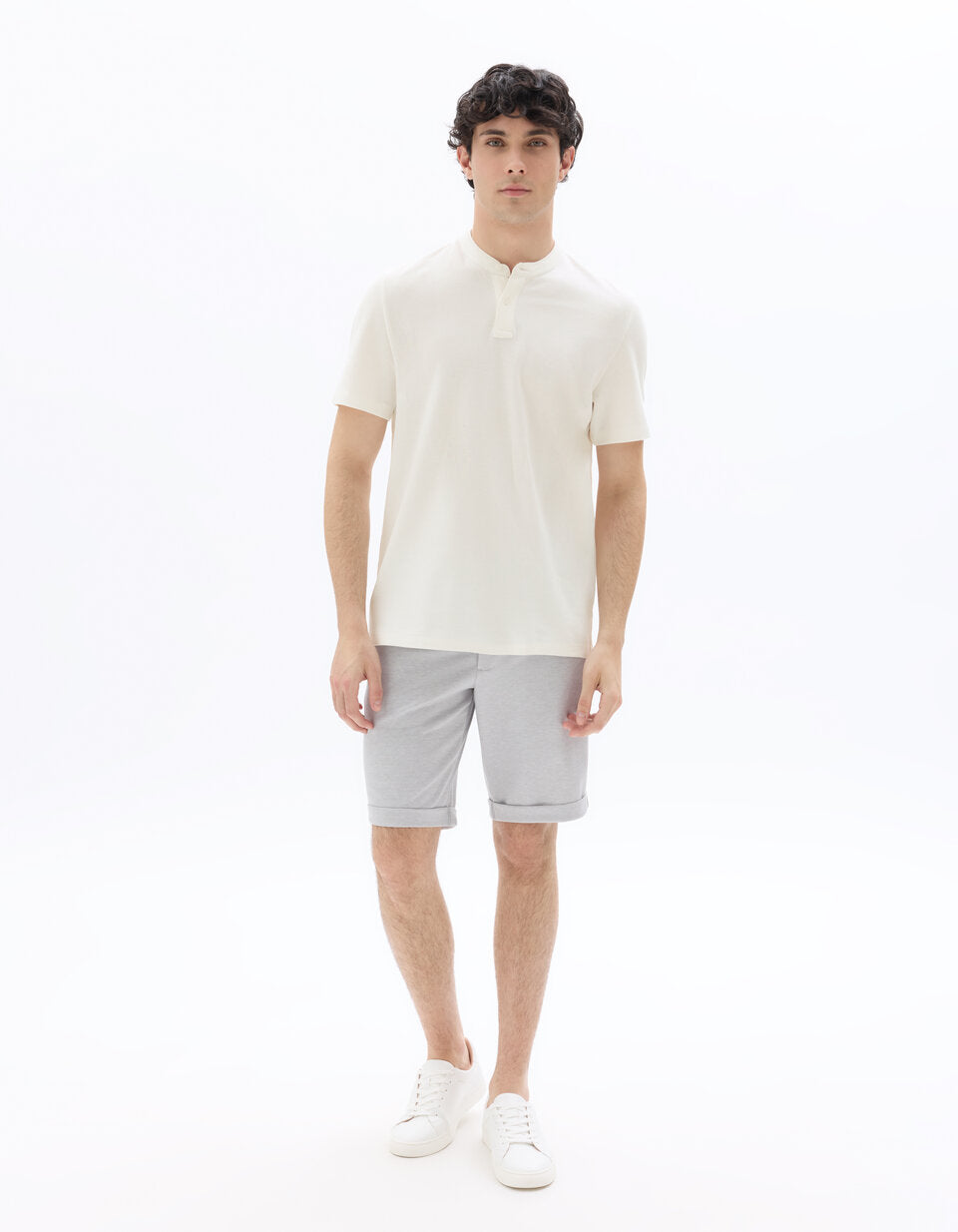 24H Knit Bermuda Shorts - Light Grey — view 3