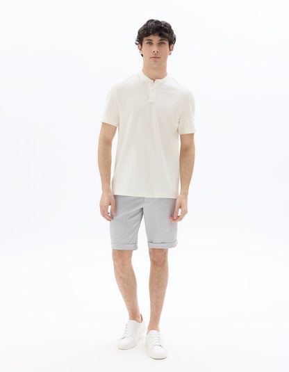 24H Knit Bermuda Shorts - Light Grey — view 3