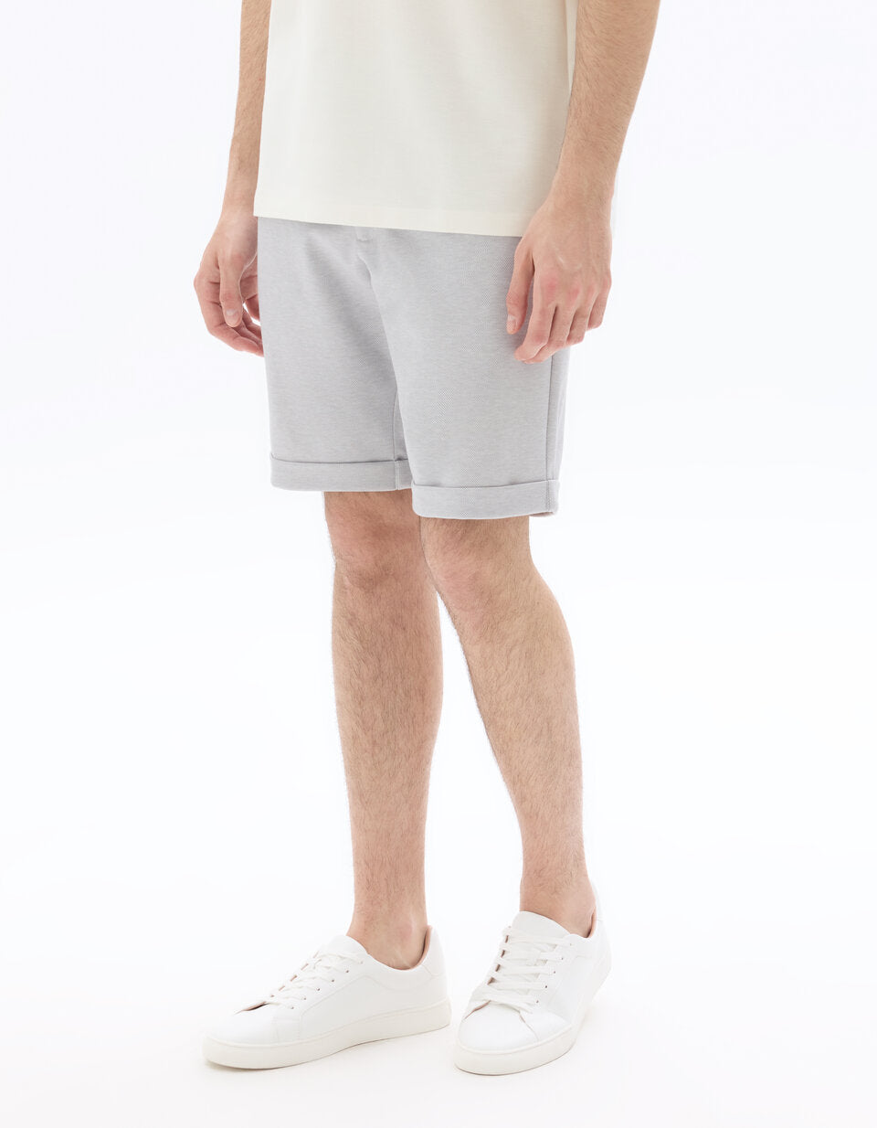 24H Knit Bermuda Shorts - Light Grey — view 2
