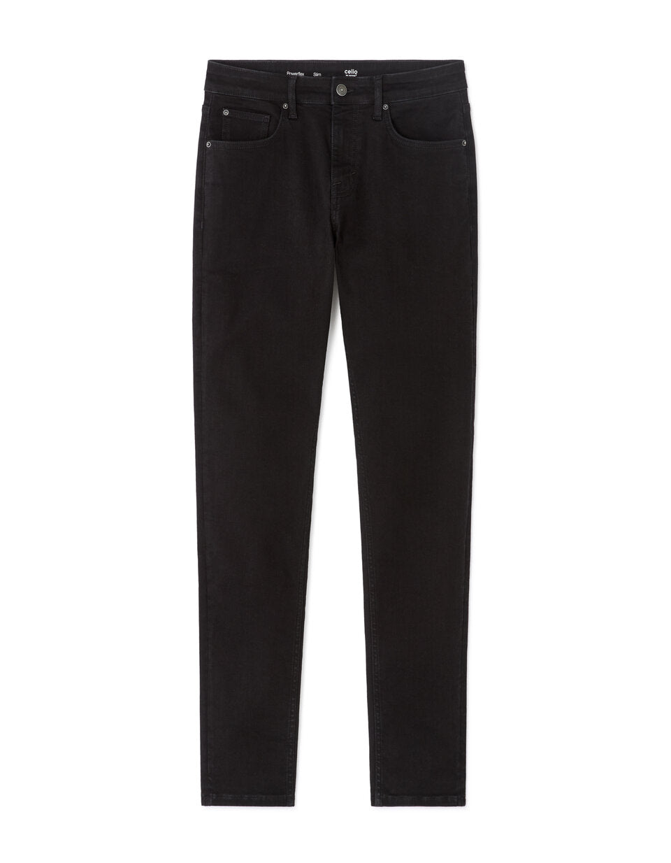 Powerflex Slim-Fit Stretch Jeans - Black — view 1