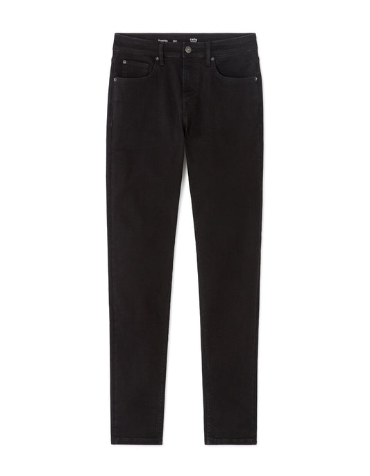 Powerflex Slim-Fit Stretch Jeans - Black — view 1