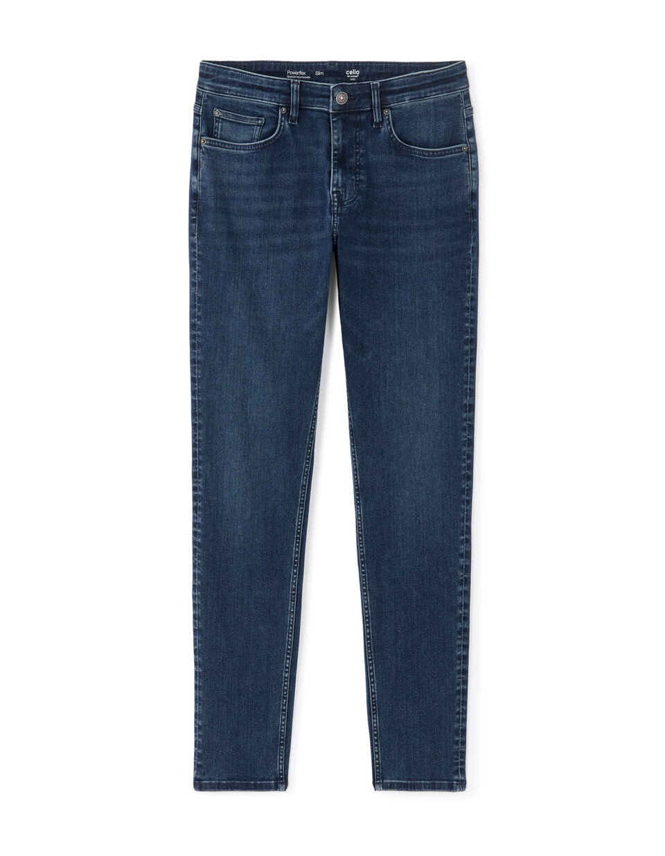 Powerflex Slim-Fit Stretch Jeans - Dark Blue — view 1