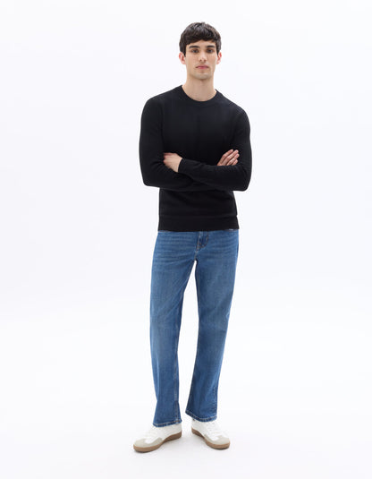 C.5 Regular-Fit Stretch Cotton Jeans - Stone Blue — view 2
