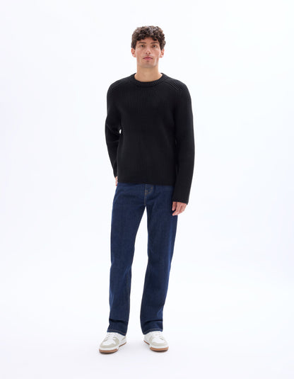 C.5 Regular-Fit Stretch Cotton Jeans - Raw Blue — view 2