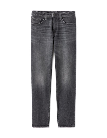 C.15 Straight-Fit Stretch Cotton Jeans - Grey — view 1