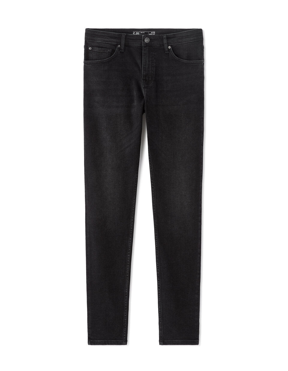 C.25 Slim-Fit Stretch Cotton Jeans - Black — view 1