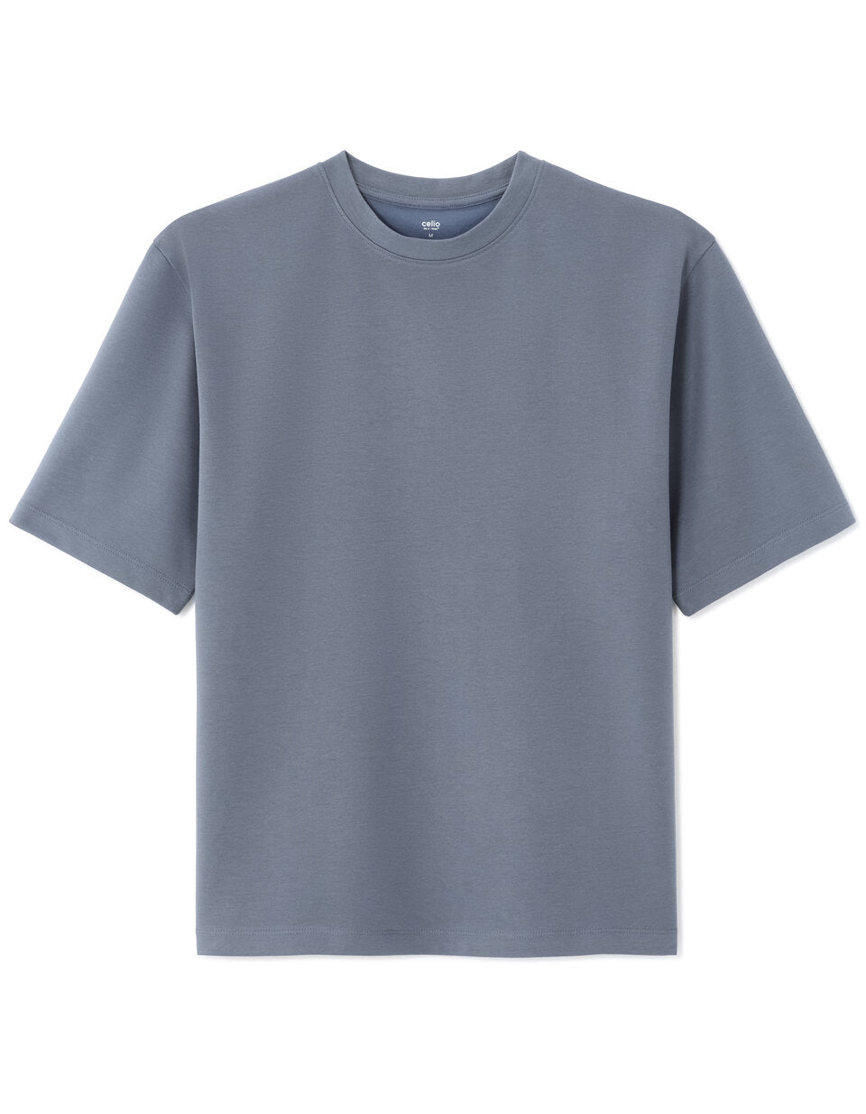 Oversized Crew-Neck T-Shirt - Blue — view 1