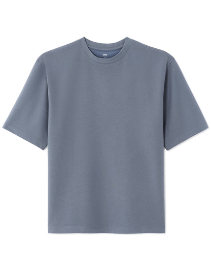 Oversized Crew-Neck T-Shirt - Blue — view 1