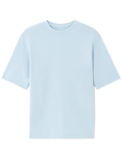 Oversized Crew-Neck T-Shirt - Sky Blue — view 1