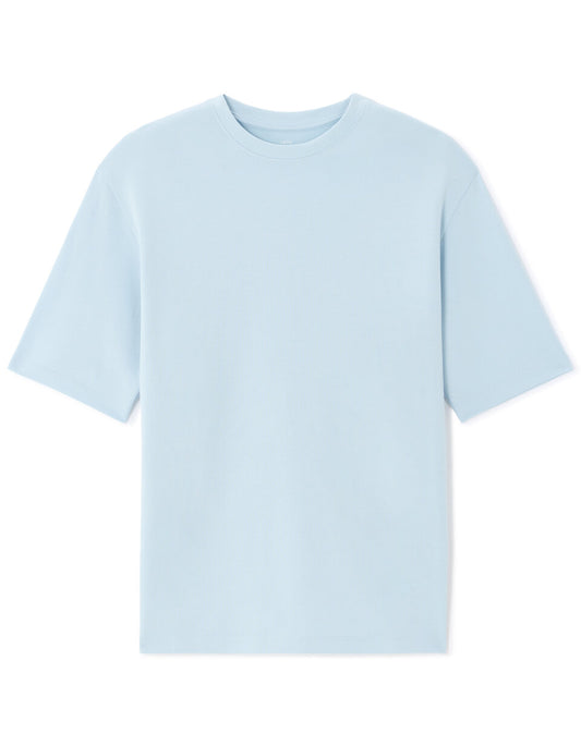 Oversized Crew-Neck T-Shirt - Sky Blue — view 1