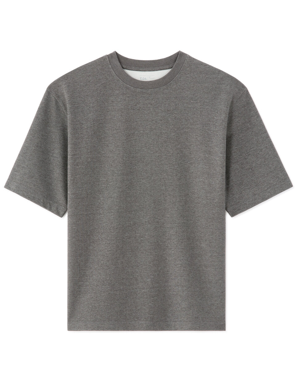 Oversized Crew-Neck T-Shirt - Heather Anthracite — view 1