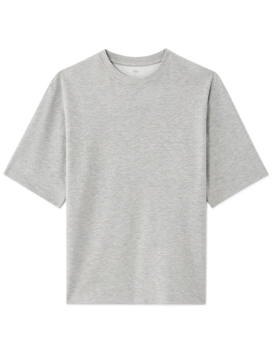 Oversized Crew-Neck T-Shirt - Grey — view 1