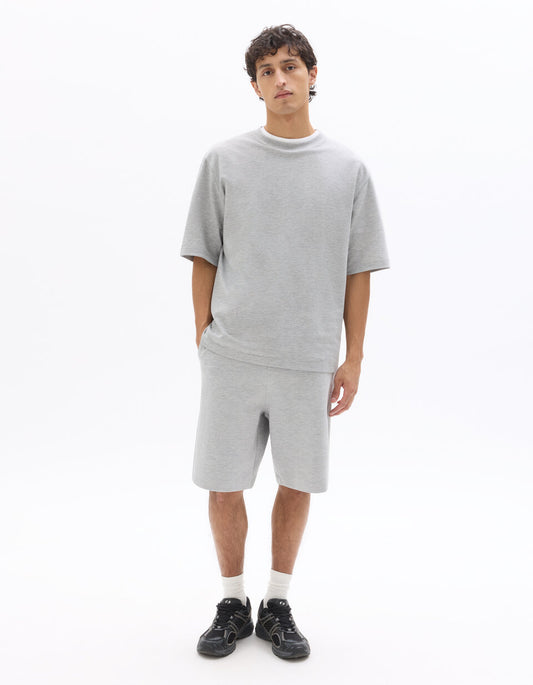 Oversized Crew-Neck T-Shirt - Grey — view 2