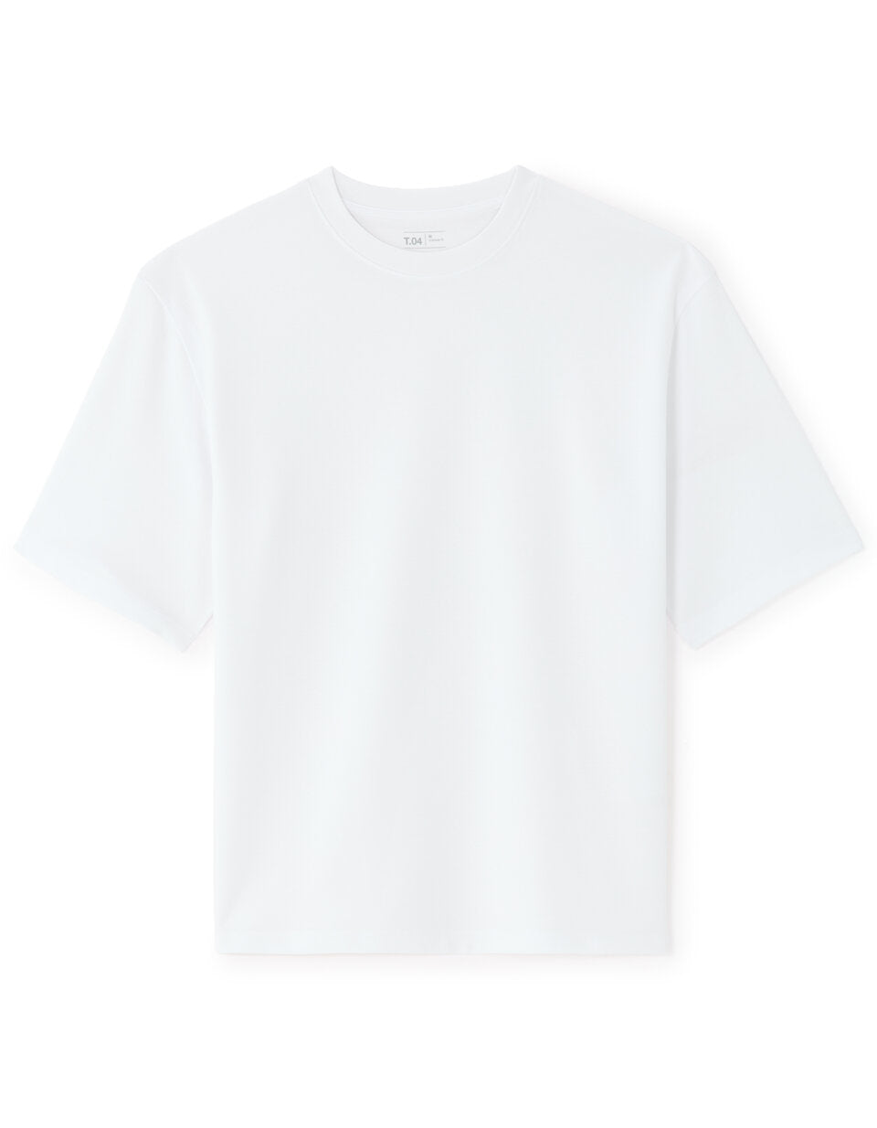 Oversized Crew-Neck T-Shirt - White — view 1