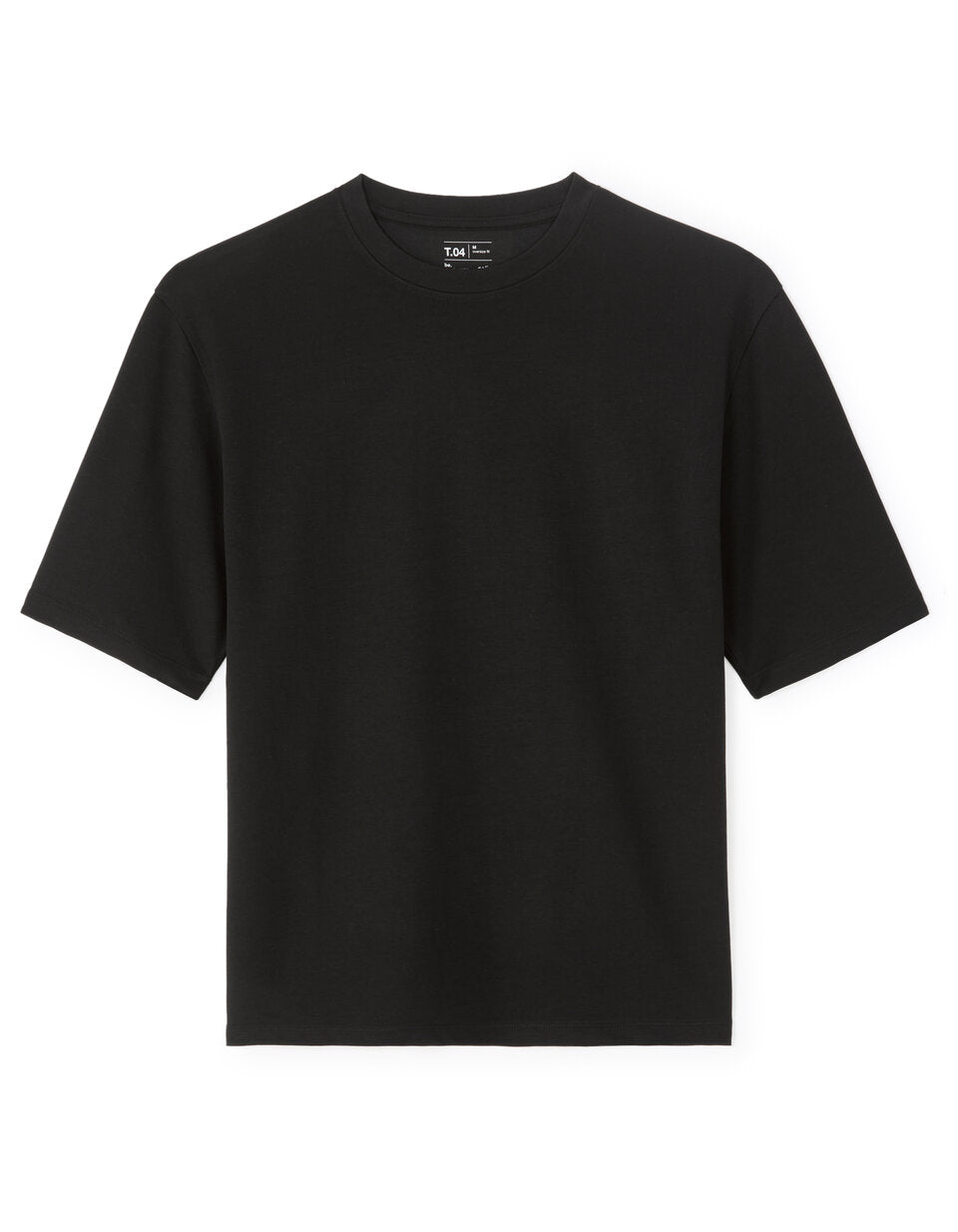 Oversized Crew-Neck T-Shirt - Black — view 1
