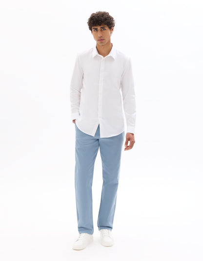 Regular-Fit Royal Oxford Shirt - White — view 3