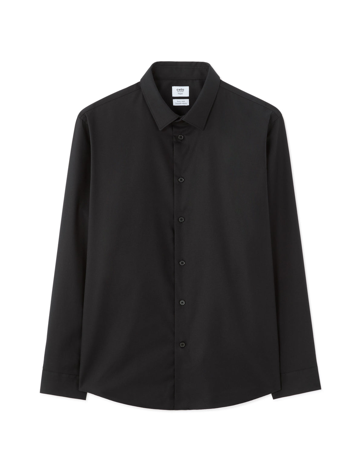 Regular-Fit Royal Oxford Shirt - Black — view 1