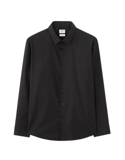 Regular-Fit Royal Oxford Shirt - Black — view 1