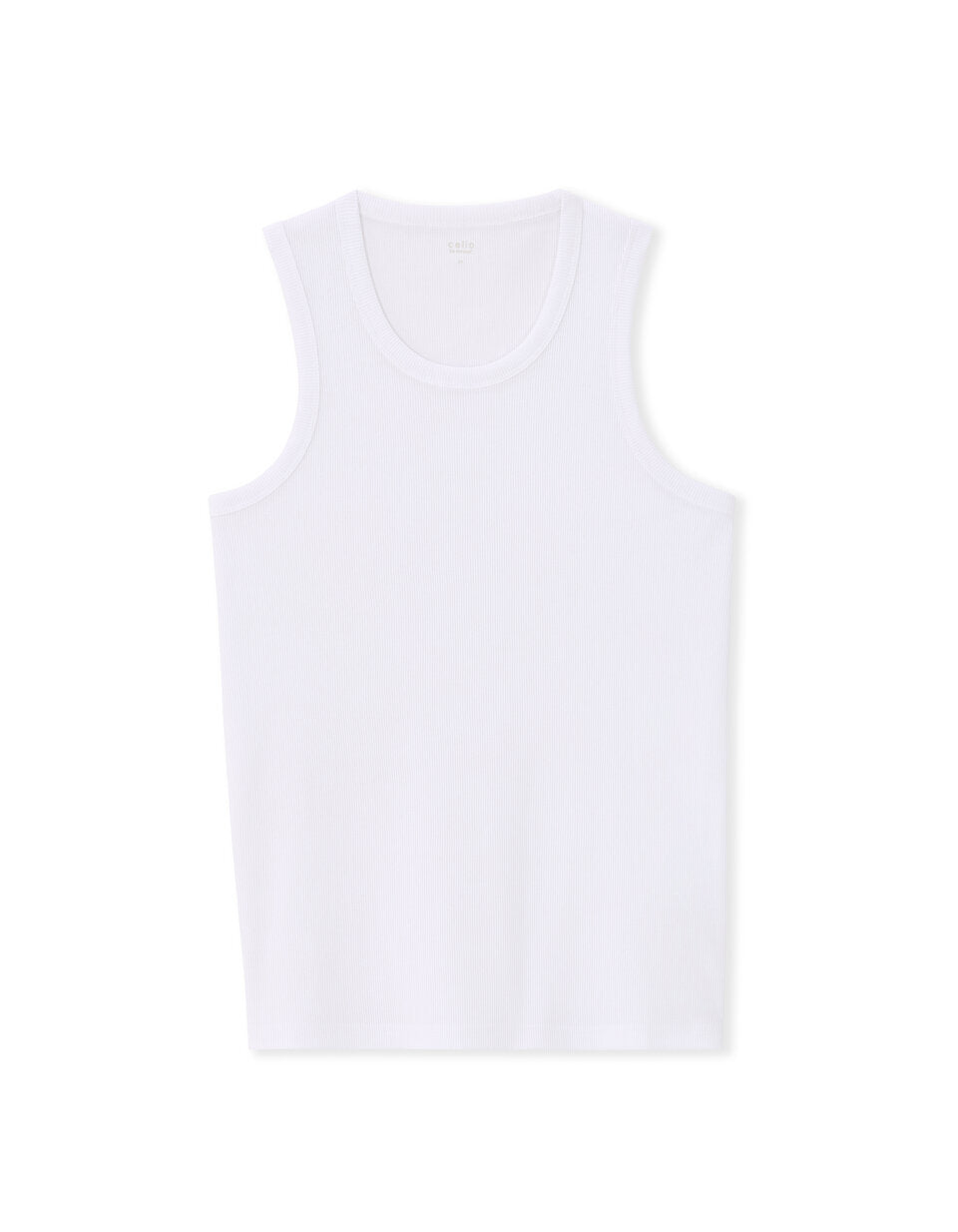 Slim-Fit Tank Top - White — view 1