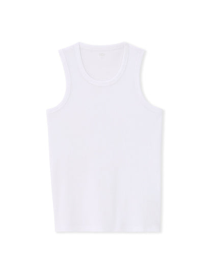Slim-Fit Tank Top - White — view 1