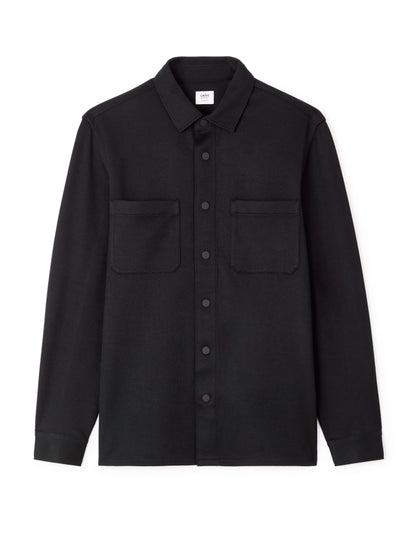 Comfort Two-Pocket Overshirt - Black — view 1