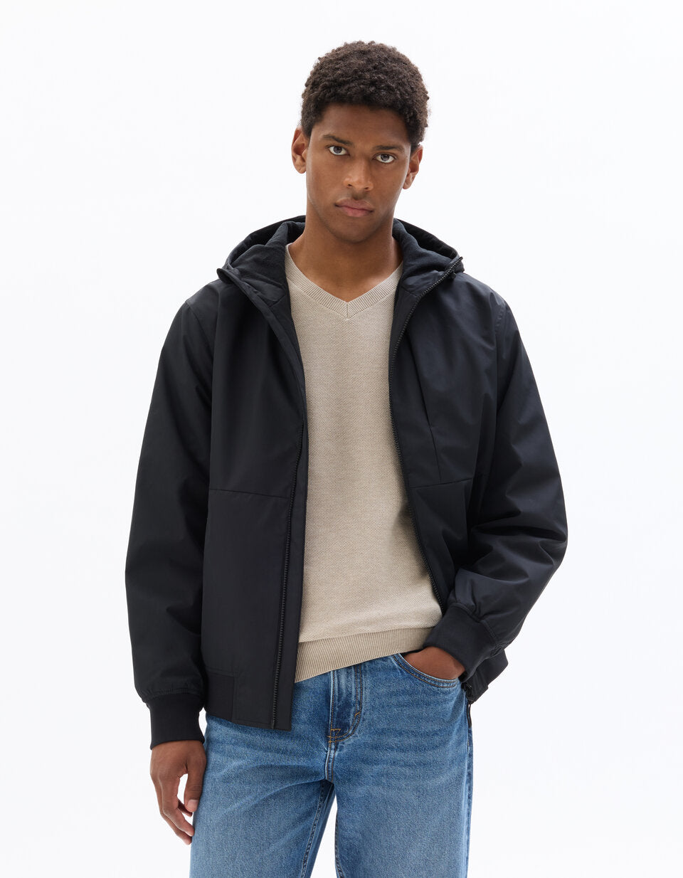 Drycore Hooded Transitional Jacket - Black — view 3