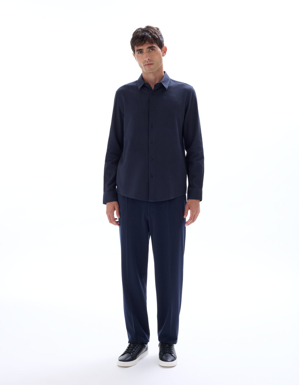 24H Loose-Fit Stretch Trousers - Navy — view 2