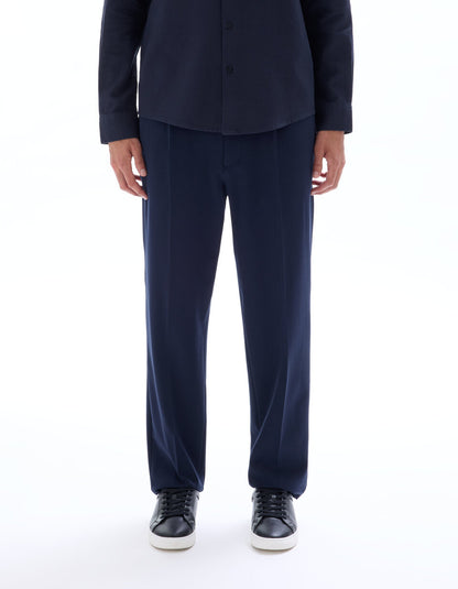 24H Loose-Fit Stretch Trousers - Navy — view 3