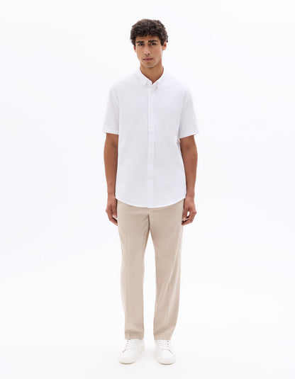 24H Loose-Fit Stretch Trousers - Light Beige — view 2