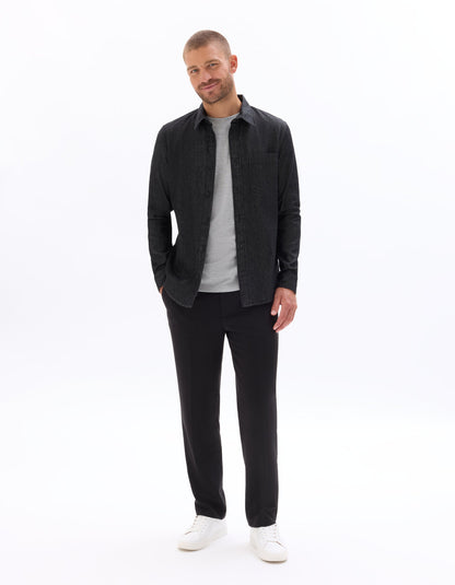 24H Loose-Fit Stretch Trousers - Black — view 2