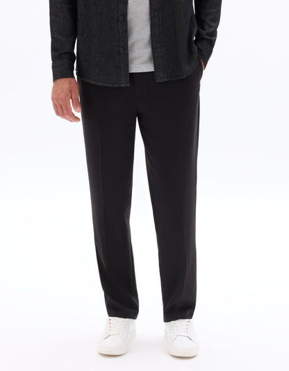 24H Loose-Fit Stretch Trousers - Black — view 3