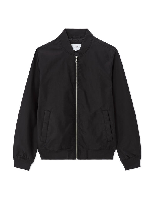Lightweight Bomber Jacket - Black — view 1