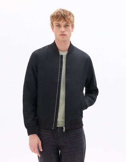 Lightweight Bomber Jacket - Black — view 3