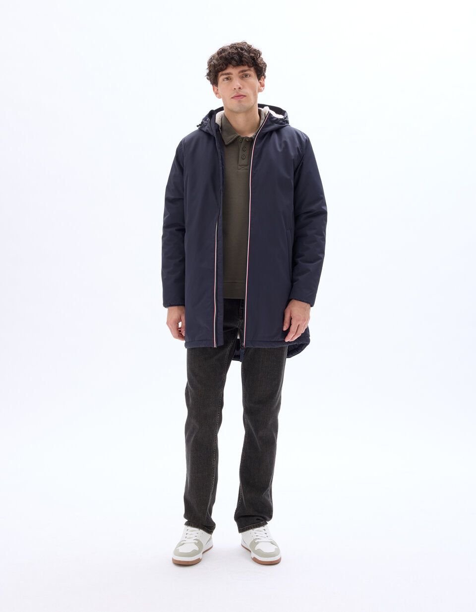 Drycore Hooded Sherpa-Lined Parka - Dark Blue — view 2
