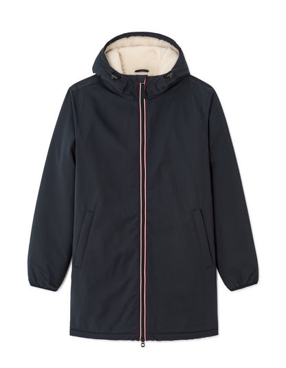 Drycore Hooded Sherpa-Lined Parka - Dark Blue — view 1